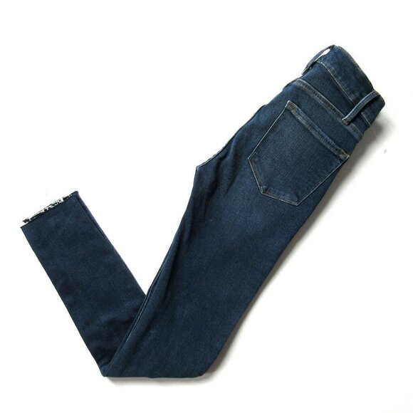 NWT FRAME Le Skinny de Jeanne in Jolie Destroyed Knee Stretch Jeans 25 $245 - Picture 5 of 7
